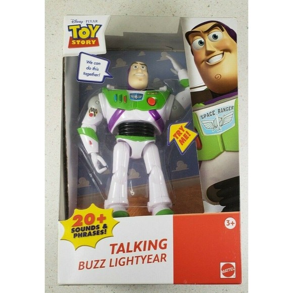 Toy Story Talking Buzz Lightyear Action Figure Mattel Disney Pixar New Sealed - Picture 1 of 9